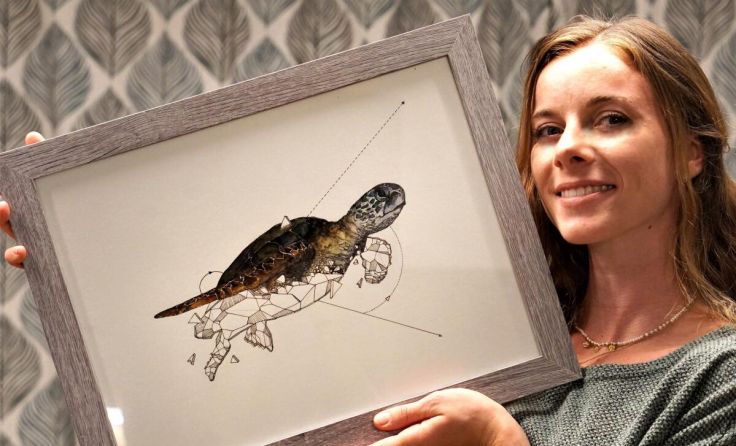 Sandra Steinerberger stellt zur Zeit in der Galerie im Medienhaus Wimmer aus. (Foto: Steinerberger)