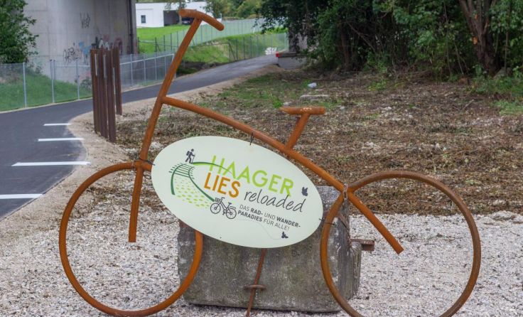 Man trifft sich am Haager Lies Radweg. (Foto: Anna Linda Danzer)