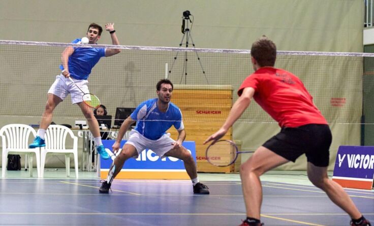 Voller Einsatz von Luca Froschauer und Michael Schausberger (Foto: Walter Klopf)