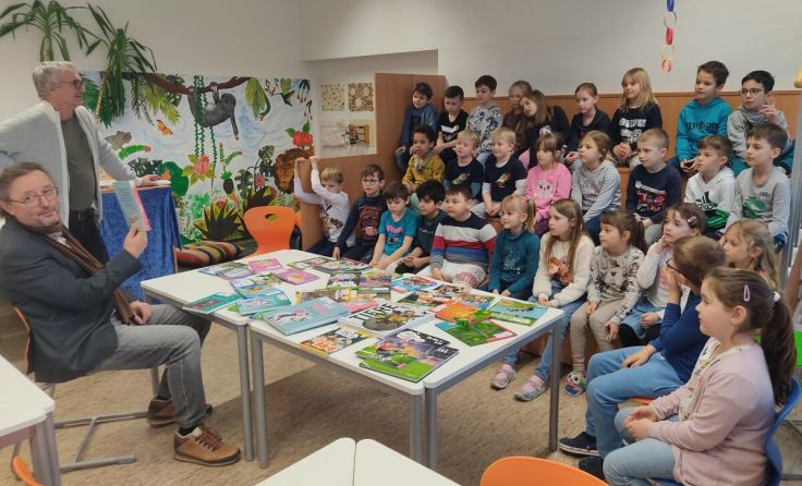 Franz Moser war für eine Lesung zu Gast. (Foto: Schmied/VS)