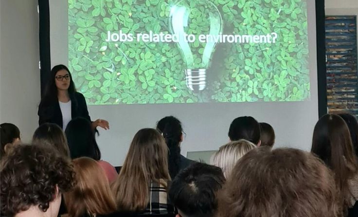 Vortrag von Diana Strasser im Realgymnasium im Stift Lambach (Foto: Pia Entenfellner)