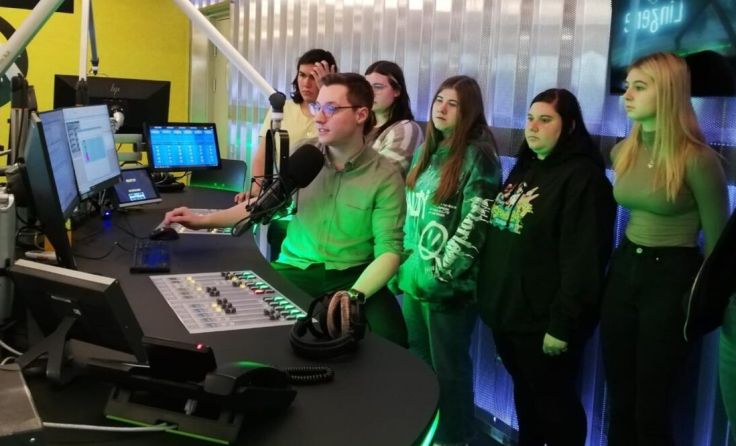 Fachschüler zu Besuch bei Life-Radio-Studio (Foto: LWFS Mistelbach)