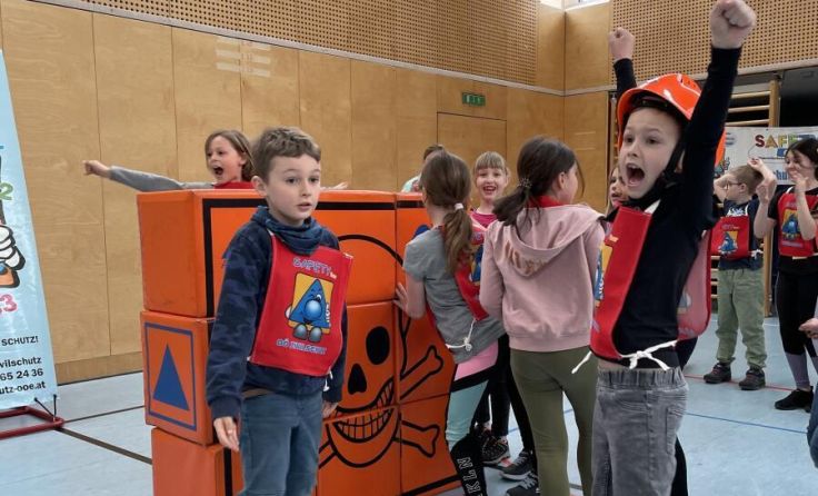 Wissen über Sicherheit begeistert die Schüler (Foto: Zivilschutzverband)