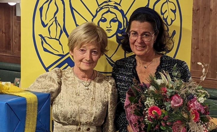Margarita Santer (l.) übernimmt das Präsidentenamt von Ruth Hutterer. (Foto: privat)