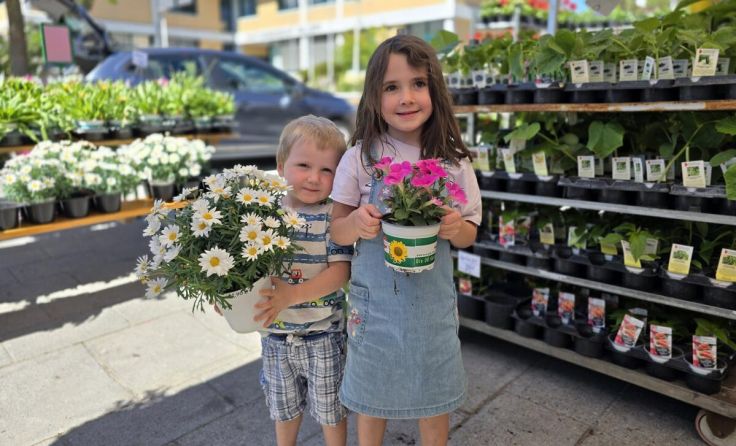 In Wallern gab es einen Blumenmarkt. (Foto: Marktgemeinde Wallern)