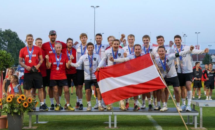 Das Faustball Team Austria holte Silber bei der Europameisterschaft (Foto: Uwe Spille)