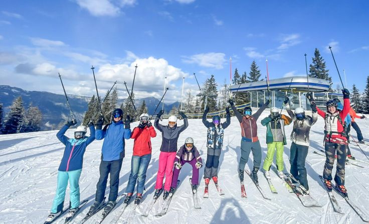 Ein Skitag bei herrlichem Wetter (Foto: Marktgemeinde Wallern)