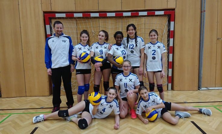 Die siegreichen U16 MädlsFoto: ATSV/VCV