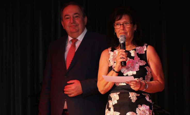 ASKÖ OÖPräsident Erich Haider und ATSV Obfrau Renate Oberbramberger Fotocredit: Hanspeter Lechner