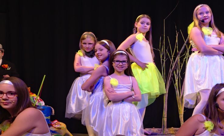 Ente, Tod und das Tanz-Ensemble (Credit: Hannes Prammer, theater.KIRCHSCHLAG)