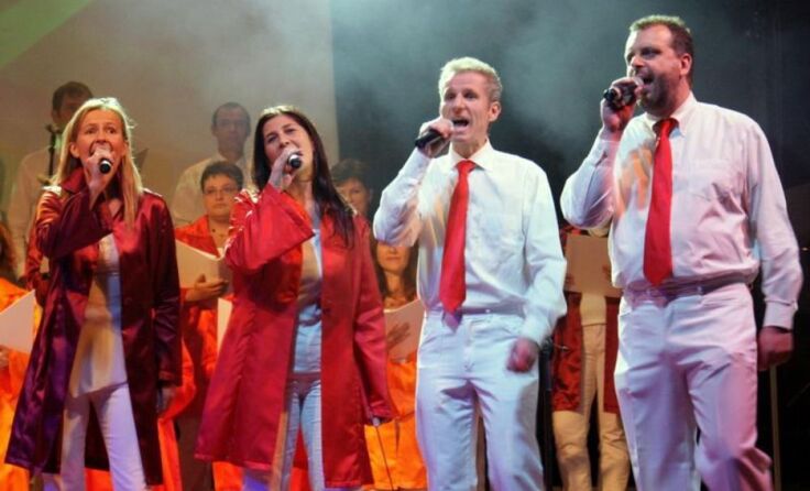 Beim youngARTfestival wird gesungen, musiziert und getanzt.