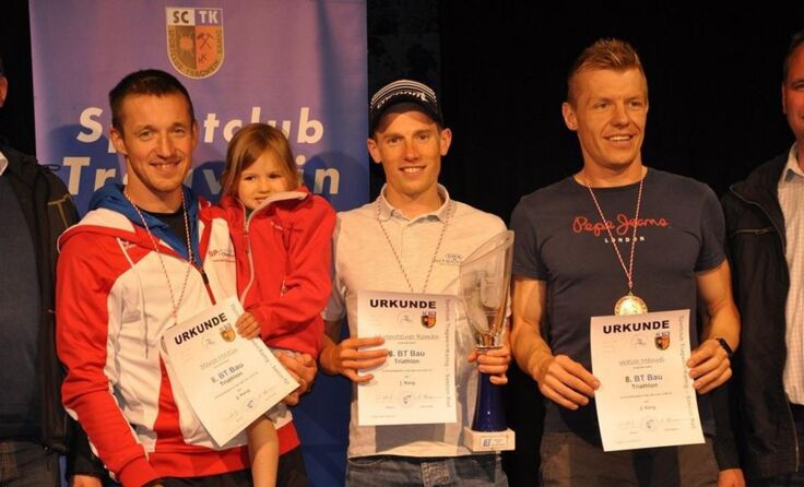 Die Sieger des BT-Bau Duathlons. 