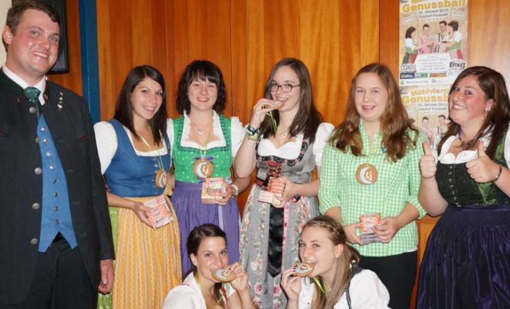 Landjugend-Mitglieder wurden mit Leistungsabzeichen geehrt. Foto: Haunschmied