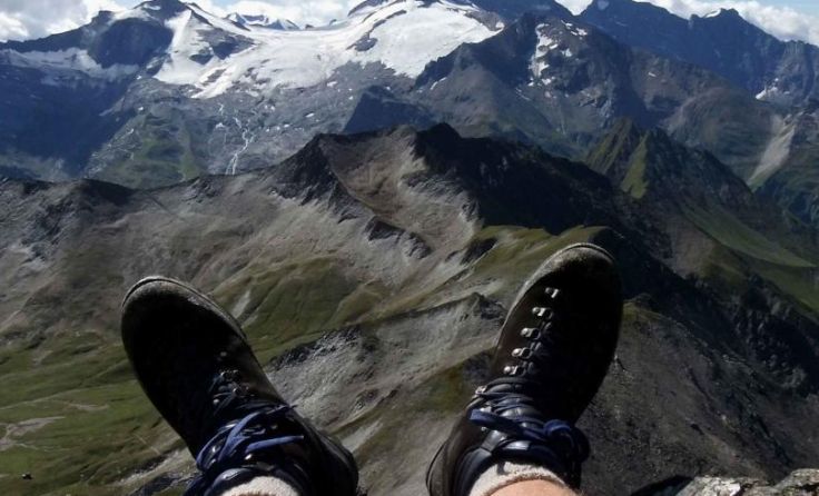 Die 3D-Audiovision „Zu Fuß über die Alpen“ zeigt Markus Hatheier. Foto: Hatheier 