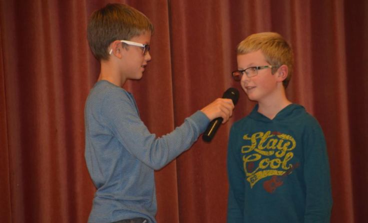Kilian Buchbauer und Tobias Zarzer siegten beim Poetry Slam. Foto: Susi Gutenthaler