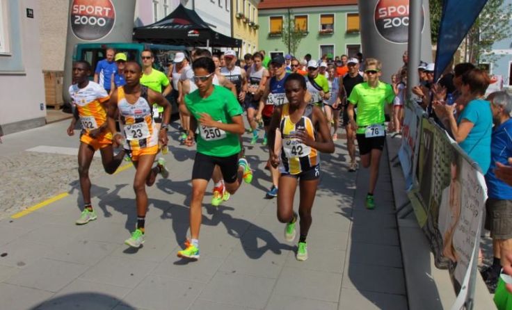 Mehr als 200 Teilnehmer nahmen beim Citylauf in Gallneukirchen teil. Foto: SVG/Hans Dumfarth