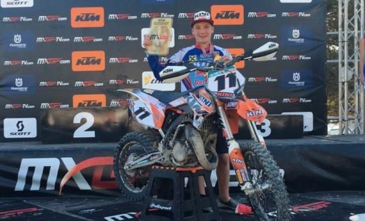 Rene Hofer ist Motocross 85ccm-Weltmeister. Foto: Reinhard Hofer