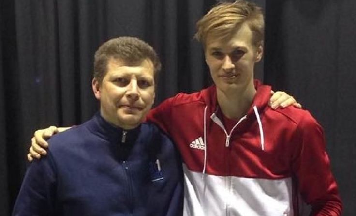 Trainer Robert Rigo mit dem Waldinger Josef Mahringer