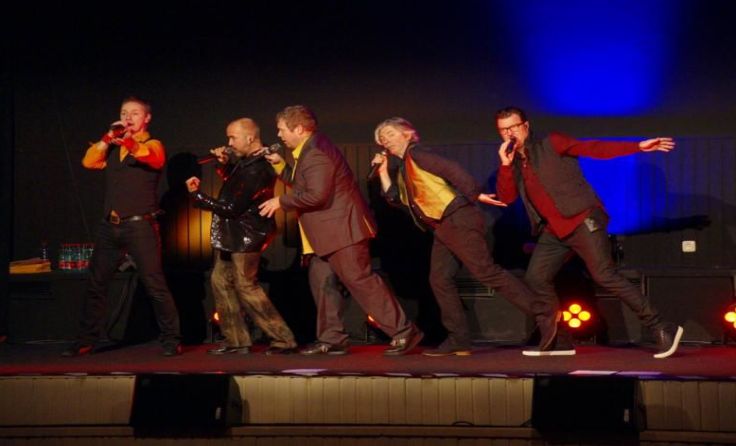 Die Flying Pickets sorgten für beste Stimmung beim Publikum in Walding. Foto: KUIWA