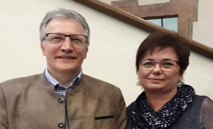 Martin Edlbauer mit seiner Gattin Marianne Foto: Taekwondo Verein Freistadt 