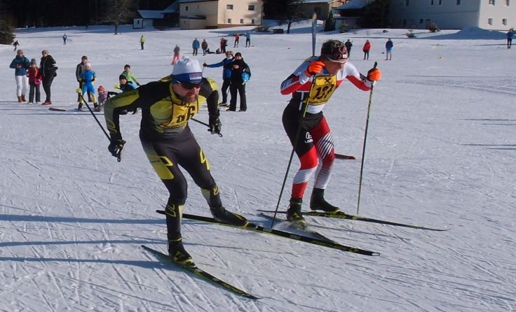 15km Finish der Sieger Andreas und Christian Schwarz 