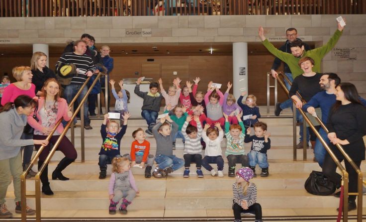 Lichtenberger Kinder und Eltern besuchten Topolina im Musiktheater. Foto: Christian Wöss