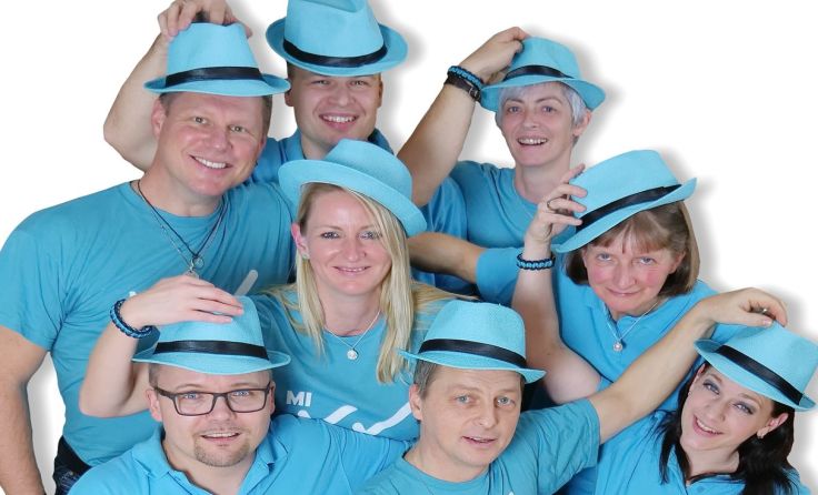Die A-cappella-Gruppe „Mixxdur“ sorgt in Walding für gute Unterhaltung. Foto: Mixxdur 