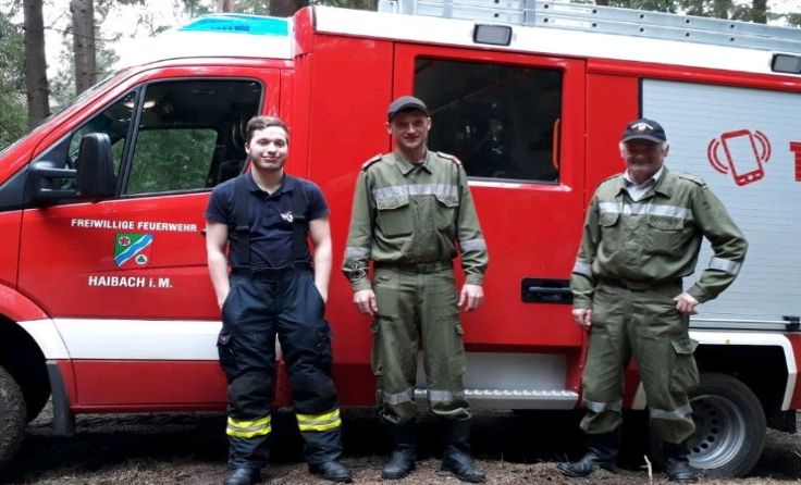 Mit dem neuen KLF-A wird in Haibach bereits fleißig geübt. Foto: FF Haibach 