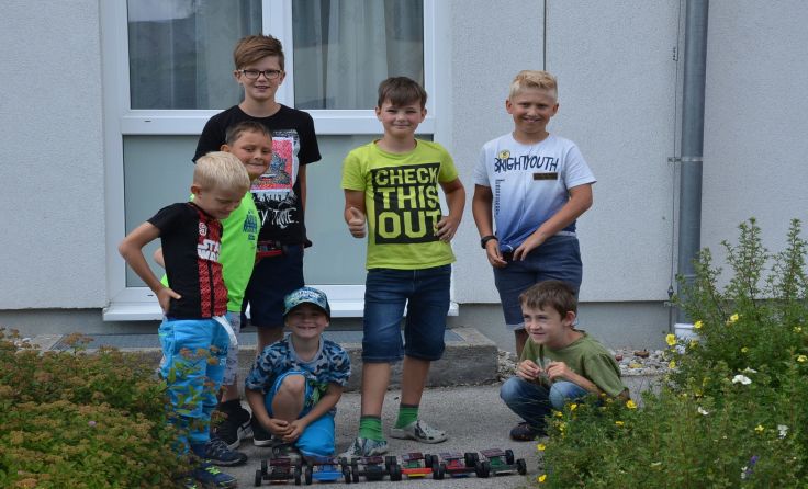 Großen Spaß hatten die Buben bei der Ferienaktion.    Foto: Erika Ganglberger  