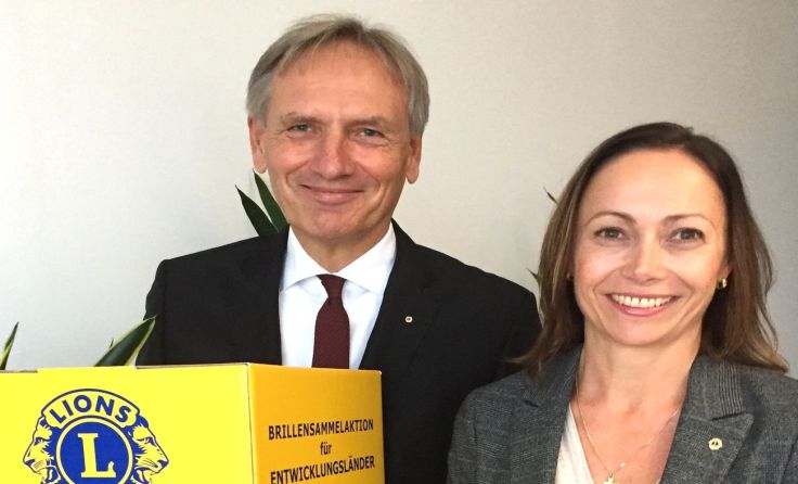 Albert Ettmayer und Petra Hartl Foto: Lions Club Ottensheim-Pesenbachthal/Gattringer