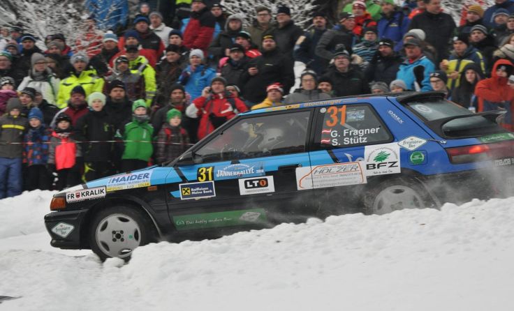 Das Team Fragner/Stütz bei der 34. Jännerrallye Fotos: Bernhard Hager 