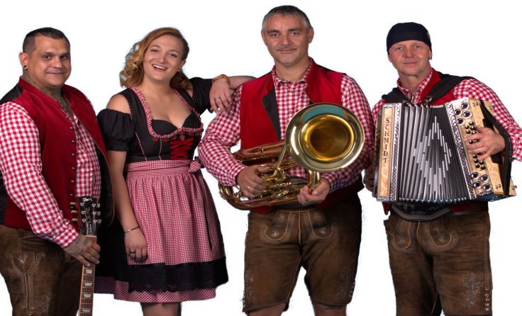 Die Edelsteiner sorgen beim Stadlfest in Pregarten für gute Unterhaltung. Foto: Die Edelsteiner