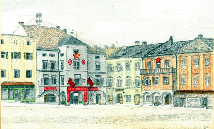 Zeichnung von Franz Dichtl, ehemaliger Leiter des Heimathauses Foto: Schlossmuseum