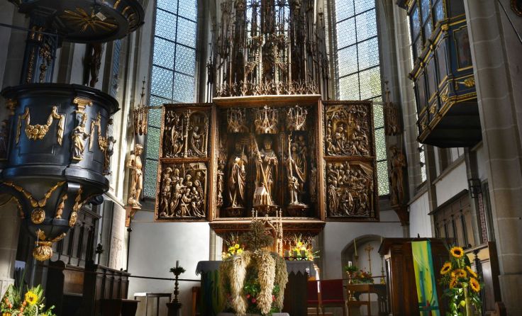 Die Bierradtour führt zum Kefermarkter Flügelaltar. Foto: OÖTM/Röbl 