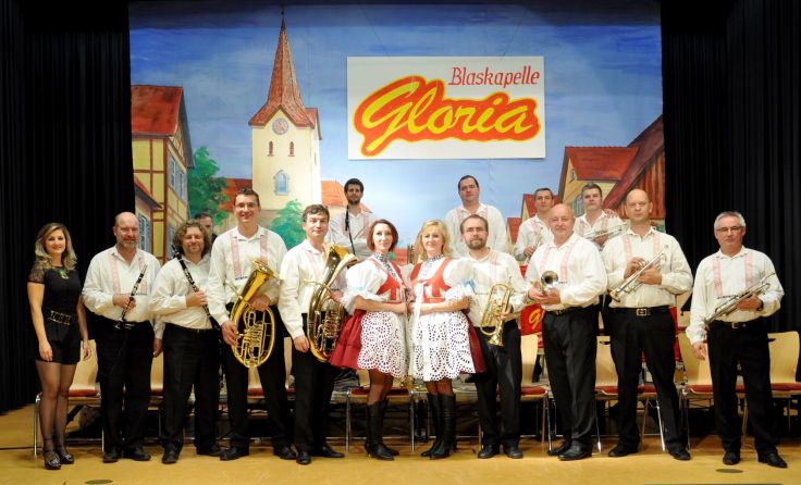 "Gloria" sorgt am 9. November in Leopoldschlag für ein Feuerwerk der Blasmusik. Foto: Rudi Pfeil 