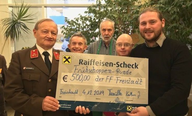 Spendenübergabe an die Lebenshilfe Fotos: FF Freistadt 