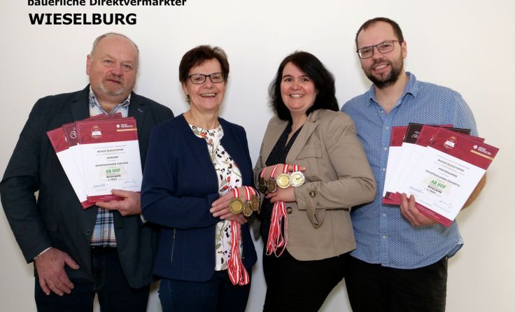 Acht Medaillen für die Produkte der Familie Rudlstorfer Foto: Messe Wieselburg 