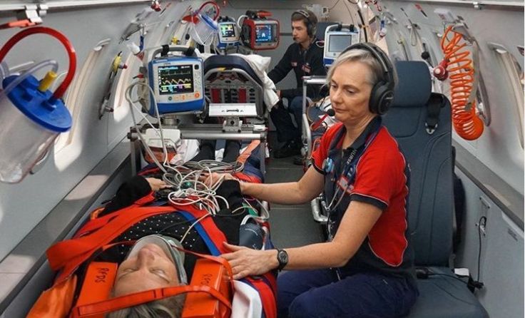 Fliegende Pfleger in Australien Fotos: privat