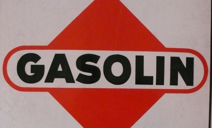 Tankstellentafel in Pregarten Foto: Museum Pregarten