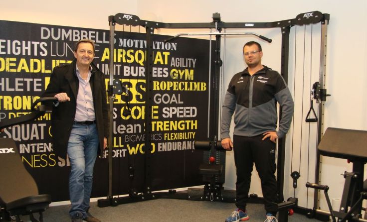 Bgm. Walter Kreisel zu Besuch im Champion Club mit Obmann Dominik Dravetz Foto: Ronald Pum