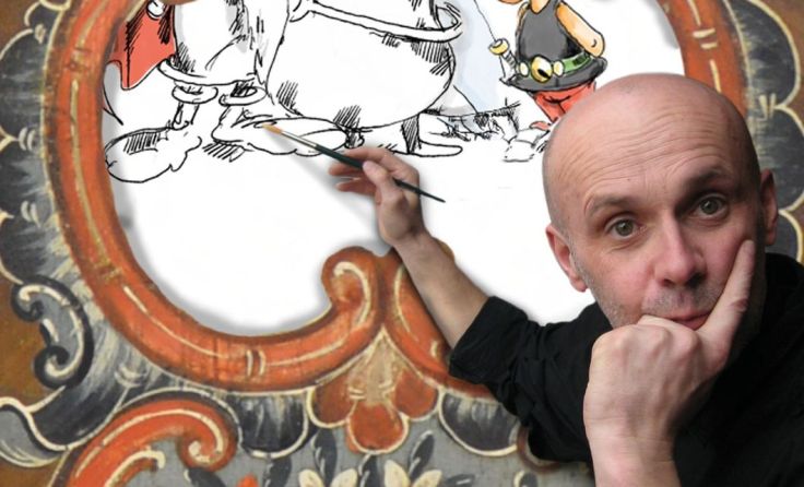 Karikaturen von Rupert Hörbst werden im Bauernmöbelmuseum gezeigt. Foto: privat