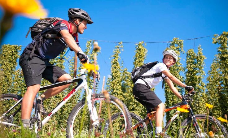 Die Bierradtouren wurden erweitert und neu beschildert. Foto: OÖT/Erber 