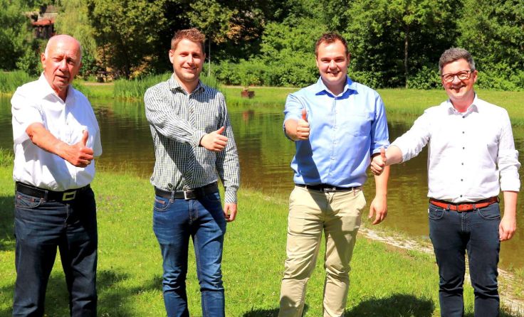 Fritz Putschögl, Lukas Galli, David Diesenreither und Michael Lindner Foto: SPÖ Bad Zell