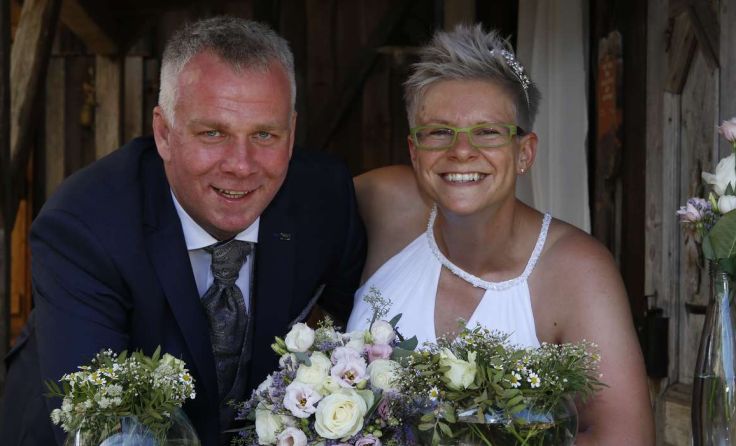 Thomas und Denise Schinnerl aus Tragwein haben Ja gesagt. Foto: Maria Kitzmüller