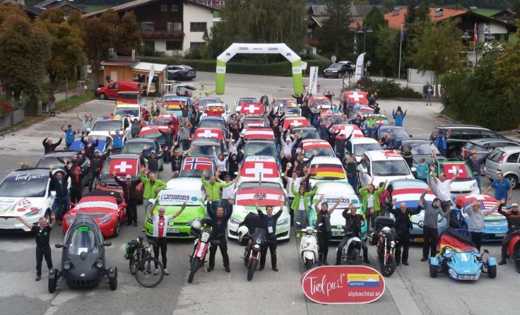 Zieleinfahrt der E-Wave am 25. September in Freistadt Foto: Zero Race GmbH