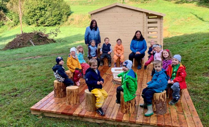 Tag der offenen Tür in der Waldkindergruppe St. Oswald Fotos: Birgit Leitner