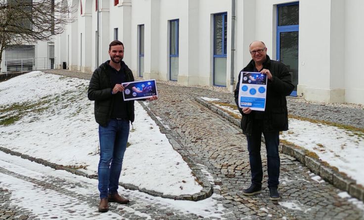 Bgm. David Bergsmann und Koordinator des BORG Hagenberg, Andreas Gärtner (Foto: BORG Hagenberg)
