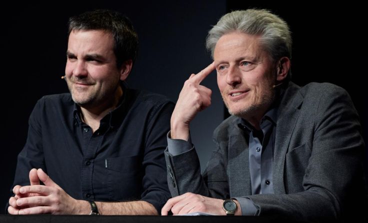Florian Klenk und Florian Scheuba (Foto: Ernesto Gelles)