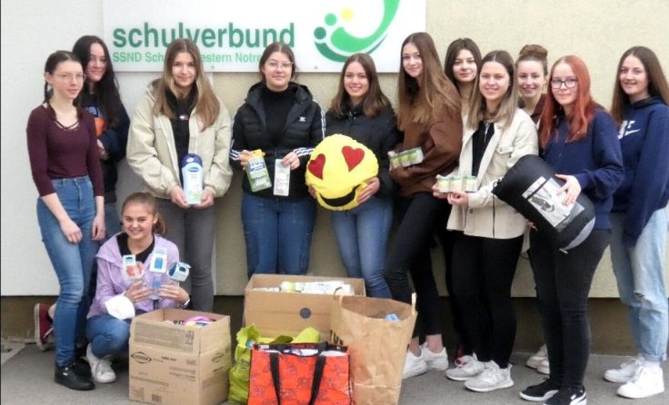 Spendenaktion der HLW Freistadt (Foto: HLW Freistadt)