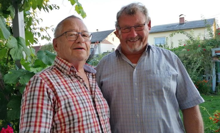 Rudolf Prinz und Wolfgang Handlbauer präsentieren ihr Kinderbuch. (Foto: privat)